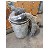 Trash can style dust collector w/multiple cans