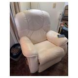 La-Z-Boy cream colored leather recliner