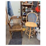 Desk chair, 24” barstool in shop