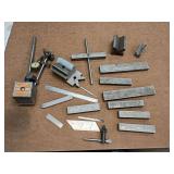 Mag base, dial indicators, parallel blocks, v blocks, rules etc...