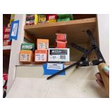 Seven bullet molds and mold handle