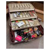 Plano tacklebox full of freshwater fishing tackle