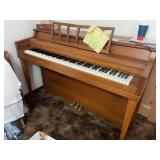 Cable spinet piano - with bench