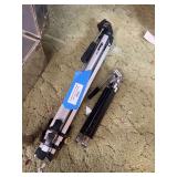Large and small camera tripods