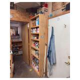 Wood shelf, 7’ x 3‘, bring tools (no contents - come late in pickup)
