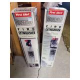 Two household fire extinguishers
