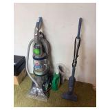 Hoover spin scrub floor cleaner, and Bissell feather light vacuum