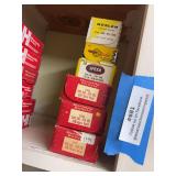Six boxes of 338 caliber bullets