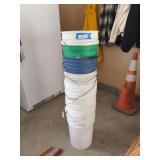 Lots of five gallon buckets