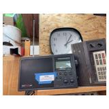 AM FM weather, tv alert receiver, clock, uniden bearcat scanner