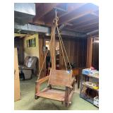 Wood hanging chair swing