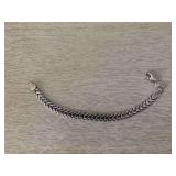 Silver chain style bracelet .35 ounces