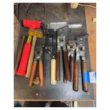 Large assortment of bullet moulds and hammers 358, 3030 and others