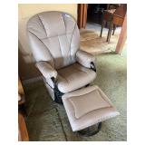 Coaster furniture glider chair and ottoman