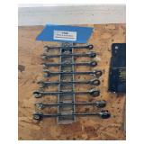 Set of SAE Gear Wrench ratchet wrenches