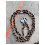 14’ heavy log chain one repaired link