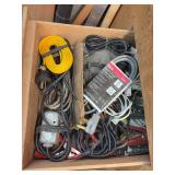 Drawer full of wiring also on wall