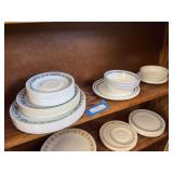 Corelle dishware blue themed