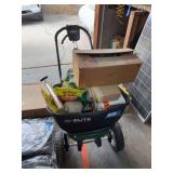 Scott’s Elite spreader and chemicals