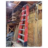 8’ Werner fiberglass step ladder, 300 lb capacity