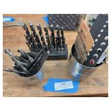 Metal bits, drill index, recently sharpened bits