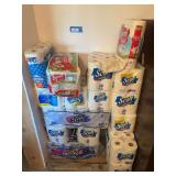 Large assortment of toilet tissue