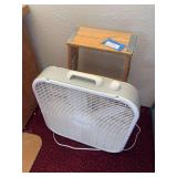￼Two step, step ladder and box fan