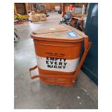 Vintage rag bin