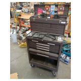 Kennedy rolling base tool box 6 drawer and machinists tool chest 8 drawer and contents