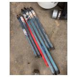 Assortment of aluminum miter bars and track 24 and 36 inch