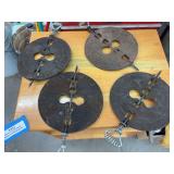Assorted 6” cast iron dampers