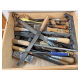 Drawer full of files and rasps