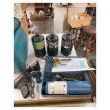 Small solder gun, small butane torches, propane torch, propane