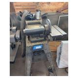 Craftsman belt disc sander on stand, extra belts, dust collector