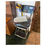 Vintage Cosco step bench, and grabber