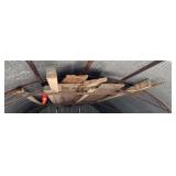 All lumber in hog shed, bar boards etc...