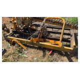 Steel frame w pallet fork pockets 4’ x 6’