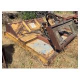 5 ft tiger rotary mower with hydraulic motor and universal skid loader plate