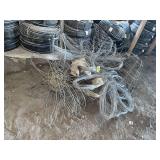 Qty of flat wire tree baskets