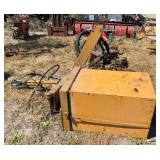 Tractor mounted hydraulic swing away mower for mowing around nursery trees Good winter shop project
