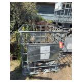 Metal water carrier crate