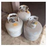 3 propane tanks unknown how full