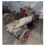 Gas engine generator on steel wheels