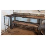 6 1/2’ metal top work bench