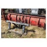8 ft pickup snow plow with universal skid loader mounting attachment
