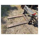 36" pallet forks and hitch converter