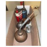 Oil cans, etc as shown