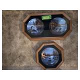 Three framed Jim Hansel plates, all w COA’s