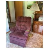 Best Chairs swivel arm chair w floor lamp