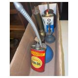 Oil cans, etc as shown